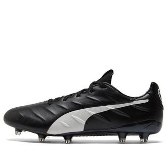 Puma King Platinum 21 FG AG Black White 106478-01