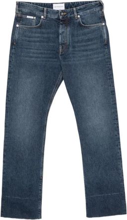 Givenchy Jeans met rechte pasvorm en rauwe details - Heren - Regular Fit Jeans - Blauw - W32 - Katoen - Jeans
