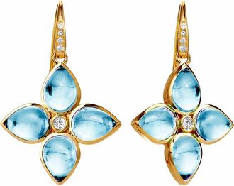 Syna Bloom Florae Earrings in Blue Topaz at Nordstrom, Size Large