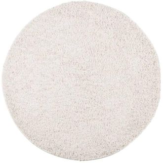 vidaXL Alfombra Peluda De Pelo Largo Moderna Pamplona Crema &Oslash; 200 Cm Vidaxl