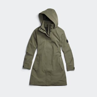 Canada Goose Imperm&eacute;able Cardero Black Label (Femmes, Smokey Sage, TG)
