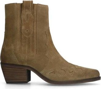 Manfield suède cowboylaarzen taupe