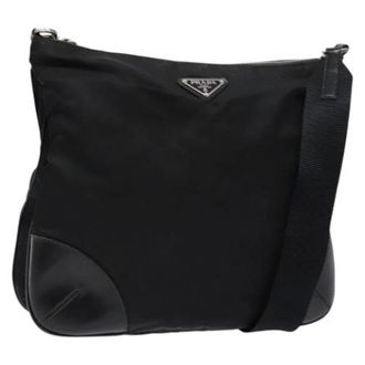 Prada Pre-owned Nylon prada-bags - Dames - Pre-owned - Zwart - Maat: ONE Size Nylon