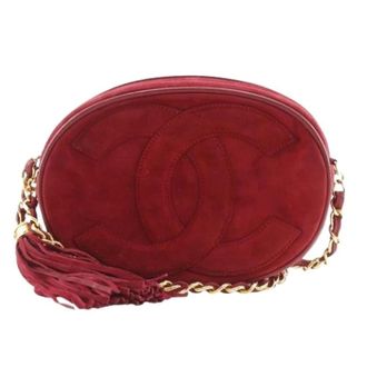 Chanel Pre-owned Suede Cross Body Bag - Dames - Pre-owned - Rood - Maat: ONE Size Su&egrave;de