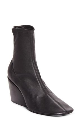 Proenza Schouler Slant Stretch Bootie in Black at Nordstrom, Size 6.5Us