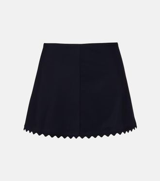 Karla Colletto Ines scalloped miniskirt