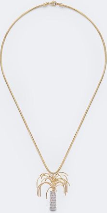 Yvonne L&eacute;on Yvonne L&eacute;on Collar Palmier de oro de 9 ct y 18 ct con diamantes