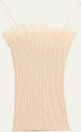 FFORME Jimena Metallic Pleated Cami