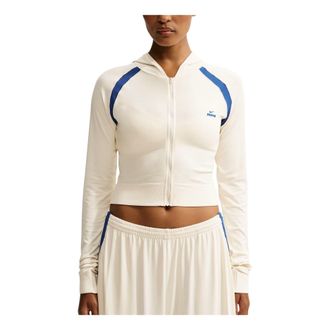 Nike (WMNS) Nike x SKIMS Stretch Nylon Baby Hoodie Actv Ivory Cobalt IU2211-108