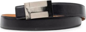Herm&egrave;s Pre-owned Belts, female, Black, Size: ONE SIZE Pre-owned Box Calf Leather Belt