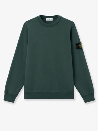 Stone Island Felpa in cotone con patch logo laterale - STONE ISLAND - gender_Man