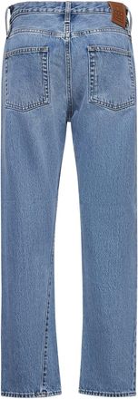 Toteme Womens Light Blue Denim Twisted Jeans Organic Cotton