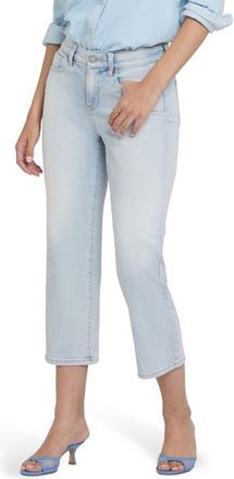 NYDJ Piper Crop Relaxed Straight Leg Jeans in Desert Shoreline at Nordstrom, Size 14