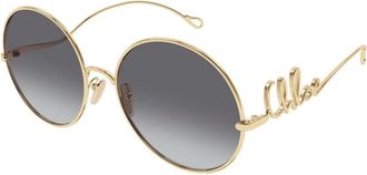 Chlo&eacute; Ch 0329S 001 Zonnebrillen - Dames - Zonnebrillen - Geel - 60 MM - Accessoires
