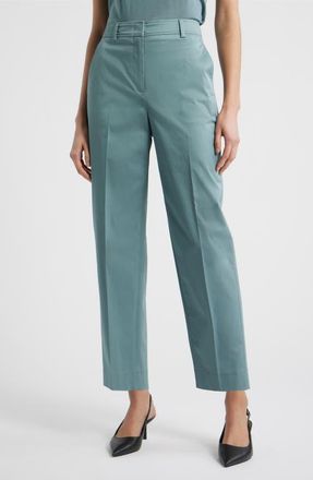 BOSS Tecarino2 Flat Front Ankle Pants in Reef at Nordstrom, Size 10