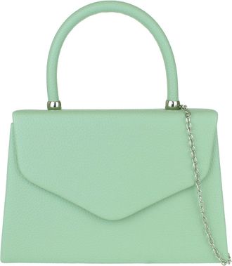 Girly HandBags Womens Plain Handle Clutch Bag Small Mint