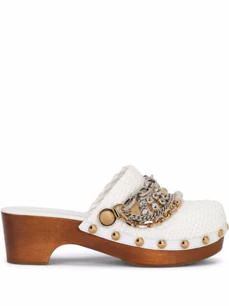 Dolce & Gabbana Mules con decorazione - Bianco