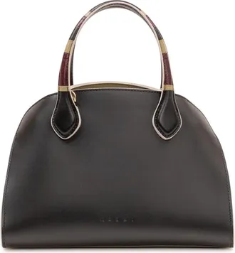 Marni Black Overlap Small Satchel