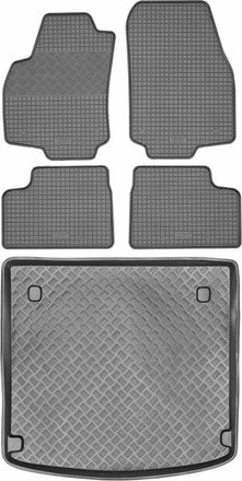 OEM Juego De Alfombrillas De Goma Para Coche Y Maletero Para Opel Astra Iii H Kombi (2004-2014)