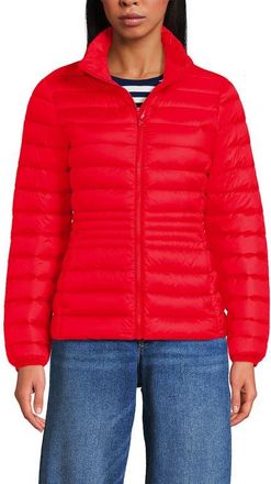 Lands End Wanderweight Ultralight Packable Down Jacket in Bright Cherry at Nordstrom, Size X-Small P