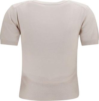 Vivienne Westwood Embroidered Orb T-Shirt - Beige