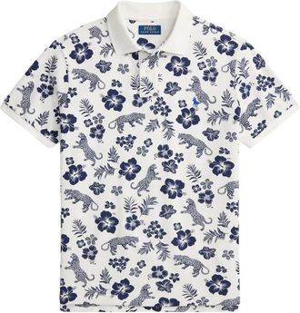 Polo Ralph Lauren tropical-print polo shirt - White