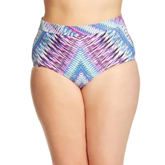 Raisins Womens Curve High Waist Bikini Bottom - Plus In Stolen Heart