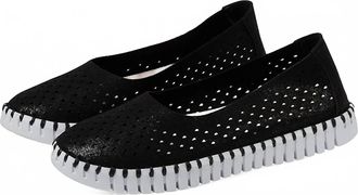 Ilse Jacobsen Womens Tulipu Ballet Slipper In Black