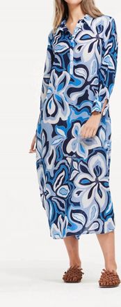 Oneseason Long Gilli Dress In Copacabana Blue