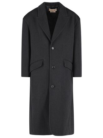 Marni Black Virgin Wool Coat