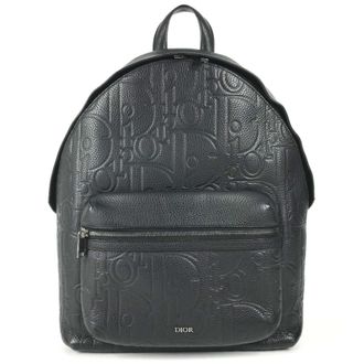 Dior Black Leather Backpack (Pre-Owned)