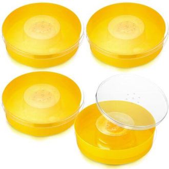 OEM Bebedero Redondo De Pl&aacute;stico Para Colmenas De 8 O 10 Cuadros, Repuestos Para Colmenas, Color Amarillo