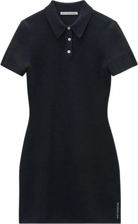 Alexander Wang Jurken - Dames - Korte kleedjes - Zwart - M - Wol - Kleedjes