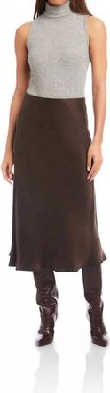 Fifteen Twenty Brielle Midi Skirt In Brown