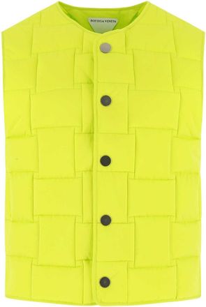 Bottega Veneta Acid Green Nylon Padded Vest