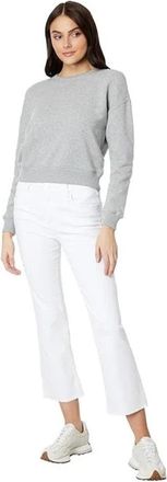 Kut from the Kloth Womens KUT from the Kloth Kelsey Jeans 00 White Raw Hem Flare Leg Ankle DDR2643