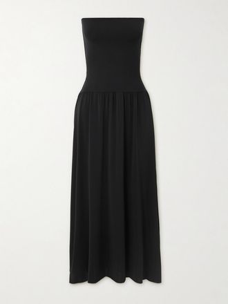 Eres Copricostume In Jersey Stretch E Peau Douce Oda - Nero