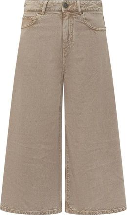 Pinko Burkina Bermuda - Dames - Loose Fit Jeans - Beige - W25 - Katoen - Jeans