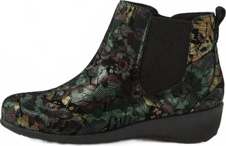 Ziera Womens Shanghai Xf Boots In Black & Forest Flower
