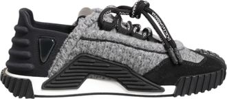Dolce & Gabbana Black Gray NS1 Low Top Sneakers Womens Shoes