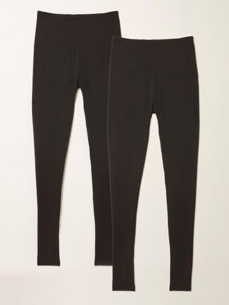 Fat Face FatFace Meribel Black Black 2 Pack Leggings