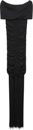 Khaite Gedrapeerde Midi-jurk - Dames - Casual kleedjes - Zwart - S - Kleedjes