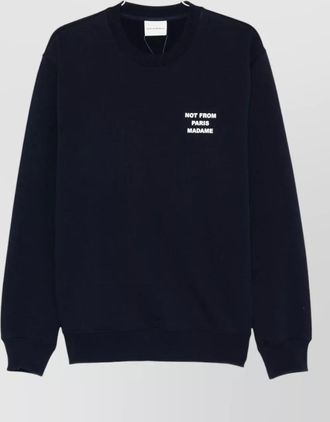 Dr&ocirc;le de Monsieur cotton crewneck sweatshirt