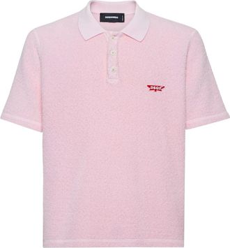 Dsquared2 Polo con applicazione - Rosa