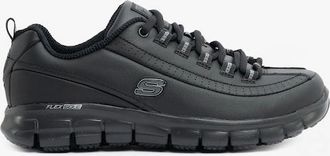 Skechers Womens Skechers Work 76550EC SURE TRACK TRICKEL SR Womens Occupational Shoes Black - Size: 5.5