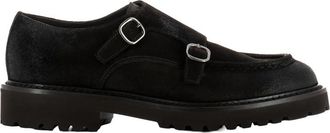 Doucal's Black Solid Dress Shoes