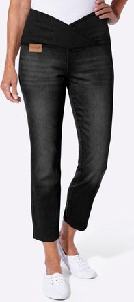 Casual Looks 7/8-Jeans CASUAL LOOKS, Damen, Gr. 36, Normalgr&ouml;ssen, schwarz denim, 81% Baumwolle, 17% Polyester, 2% Elasthan, unifarben, 7/8-L&auml;nge, Jeans 7/8-Jeans