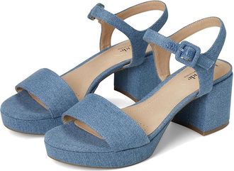Life Stride Rhythmn Pump High Womens Heels Denim Blue : 9.5 W (C), Leather
