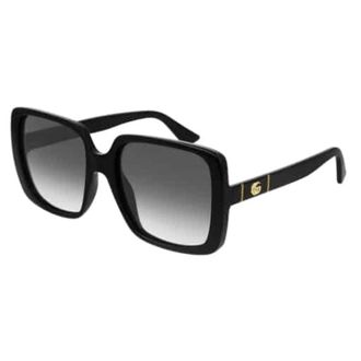 Gucci Sunglasses, unisex, Black, Size: 56 MM Square-frame Sunglasses