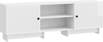 vidaXL Mueble De Tv 150 X 31 X 50 Cm Blanco Brillante Vidaxl